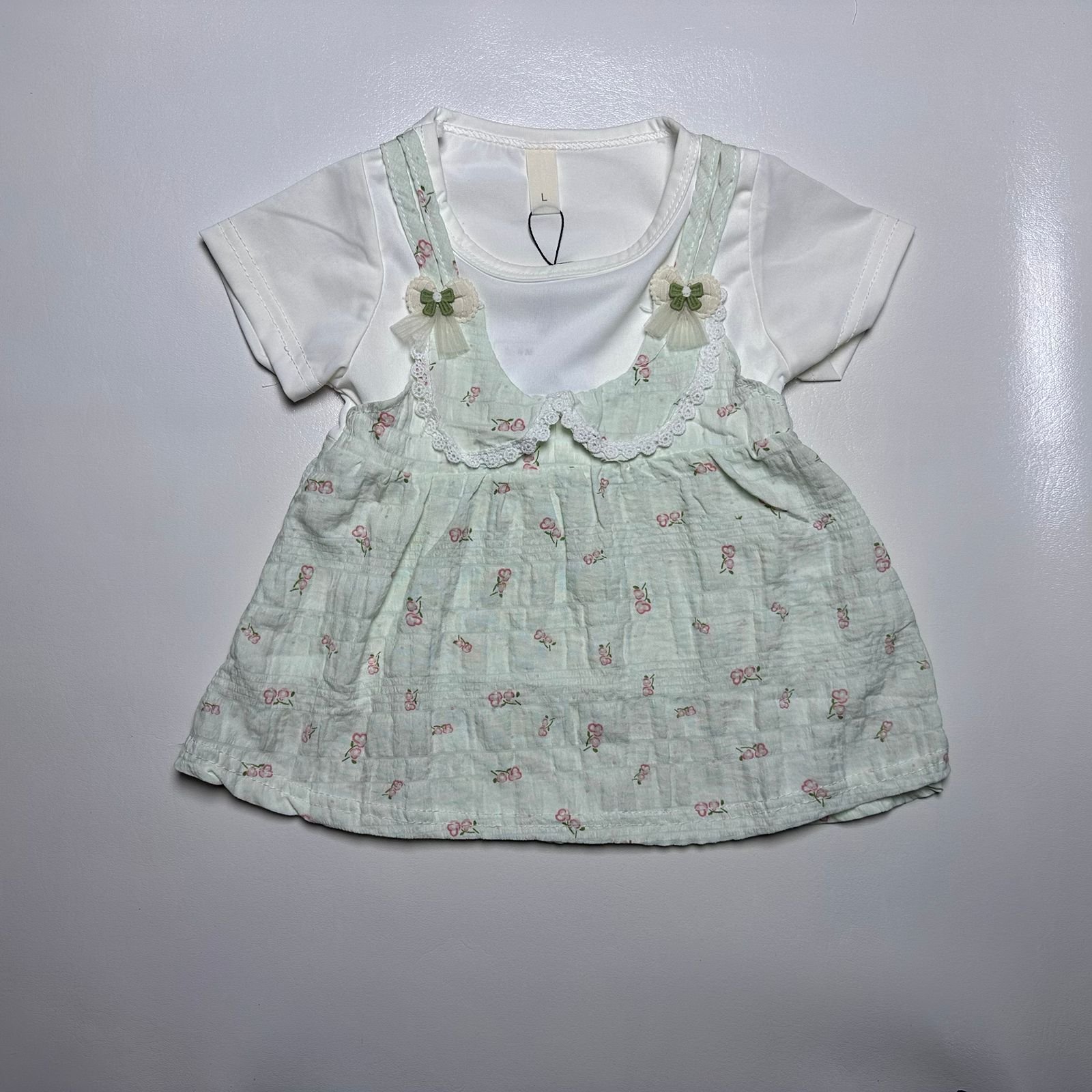 Baby Girl Floral Layered Frock - Image 3