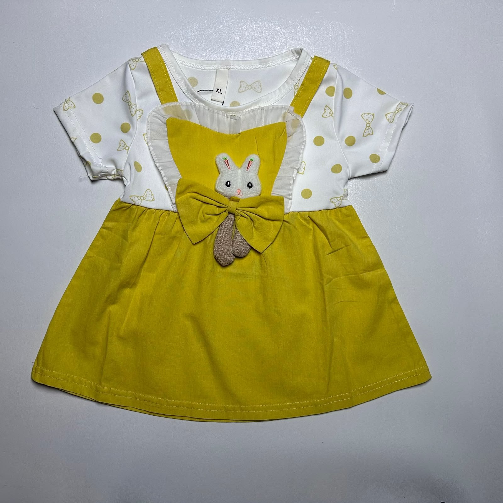 Baby Girl Bunny Design Frock - Image 6
