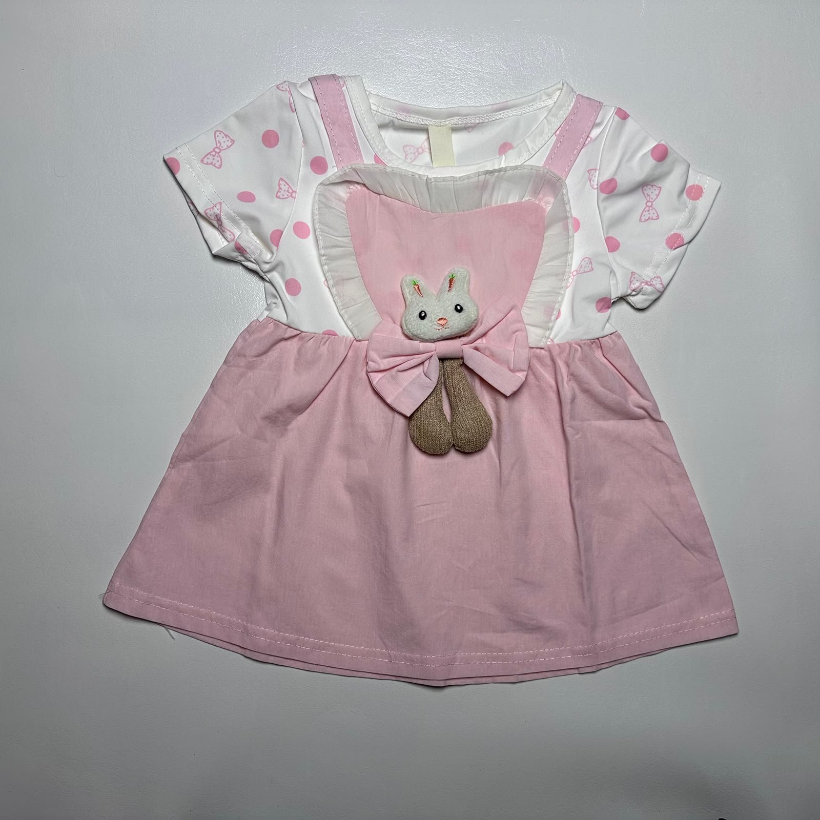 Baby Girl Bunny Design Frock - Image 9