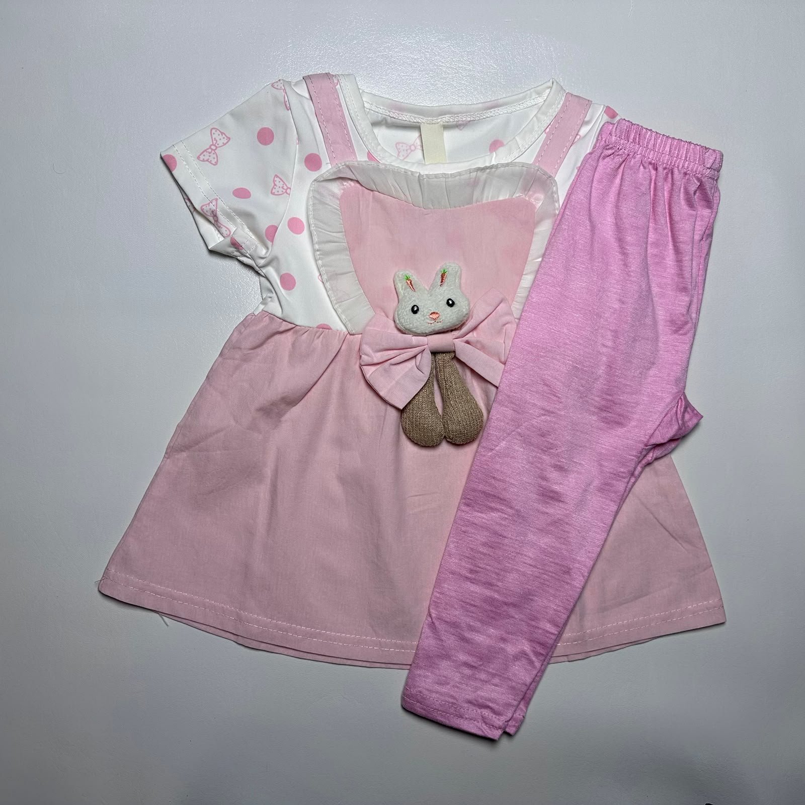 Baby Girl Bunny Design Frock - Image 7