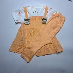 Baby Girl Frock and Trouser Set