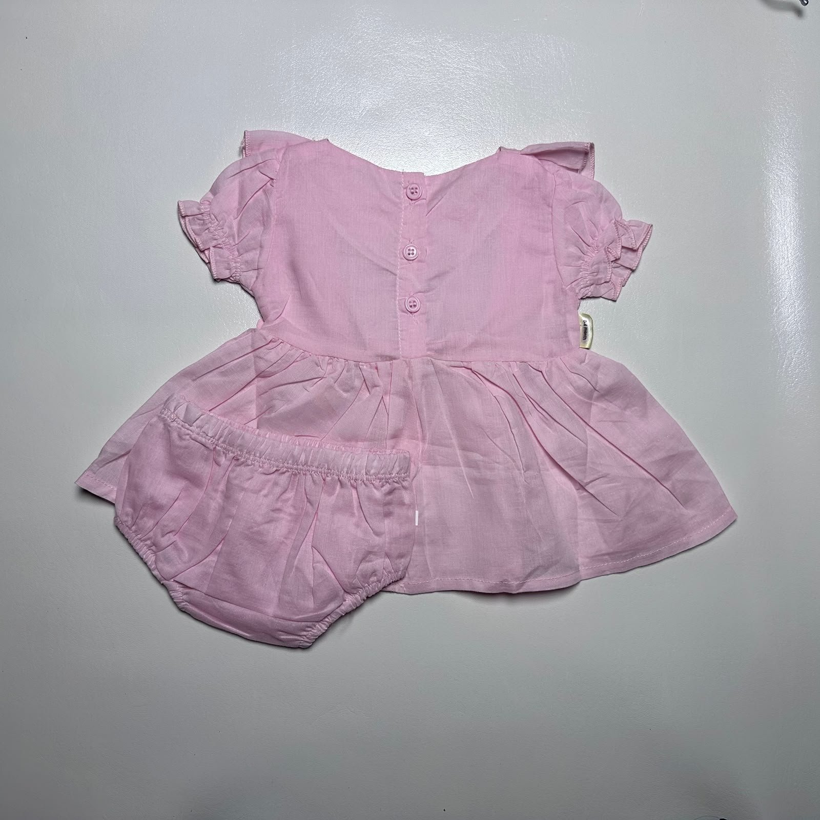 Baby Girl Embroidered Frock and Bloomer Set - Image 2