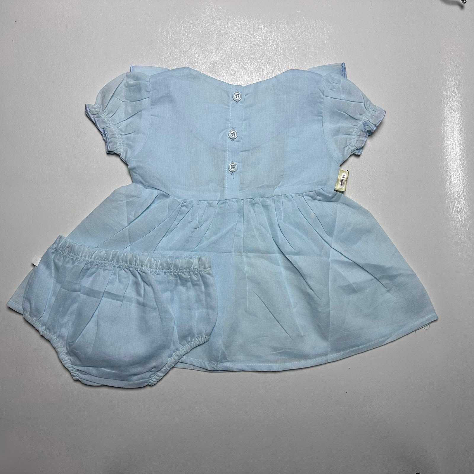 Baby Girl Embroidered Frock and Bloomer Set - Image 4