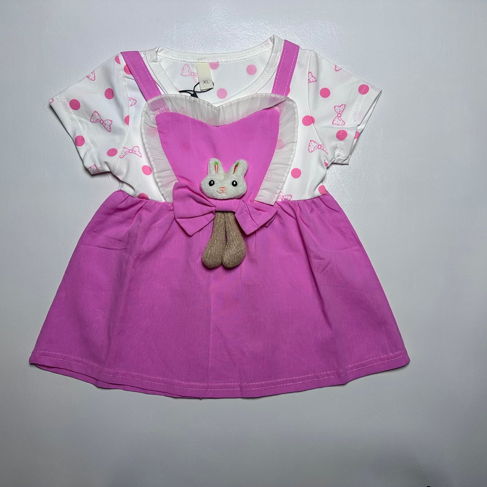 Baby Girl Bunny Design Frock - Image 3