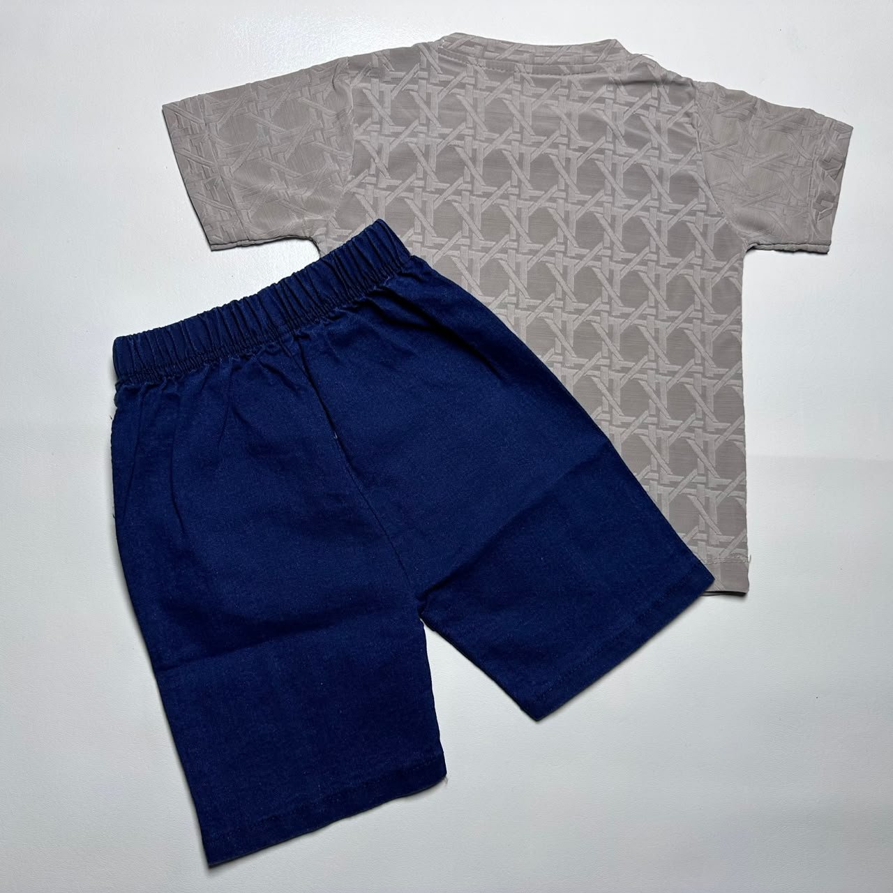 Kids "Brooklyn California" Graphic T-Shirt and Denim Shorts Set - Image 5