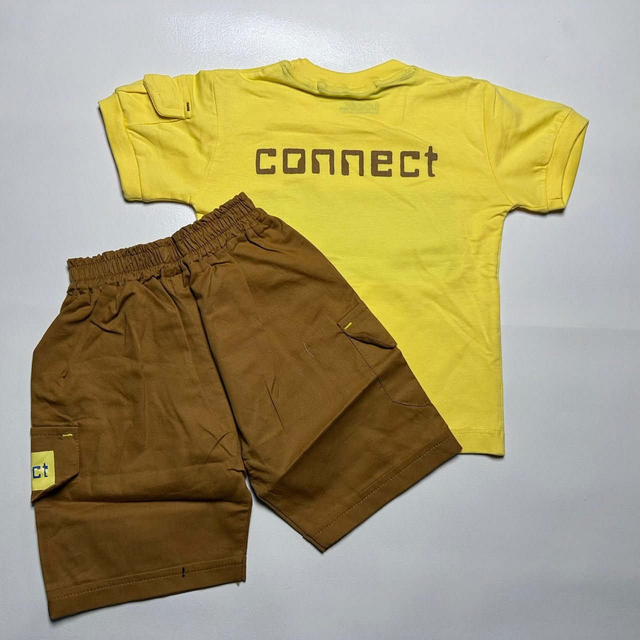Kids Graphic T-Shirt and Cargo Shorts Set - Image 2
