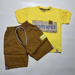 Kids Graphic T-Shirt and Cargo Shorts Set