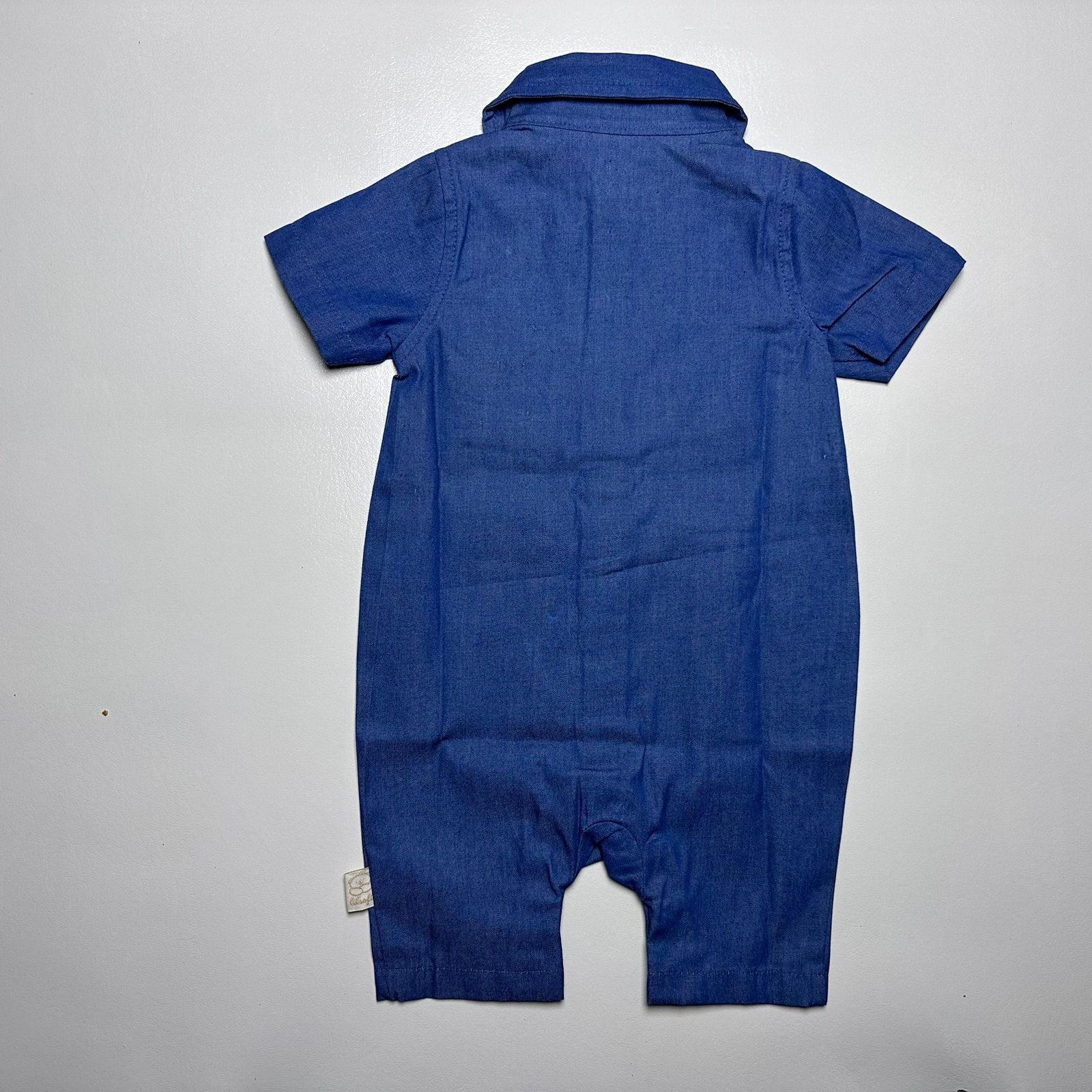 Blue Dinosaur Baby Romper - Image 2