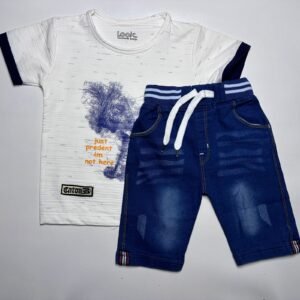 Baby Boy T-Shirt and Denim Shorts Set