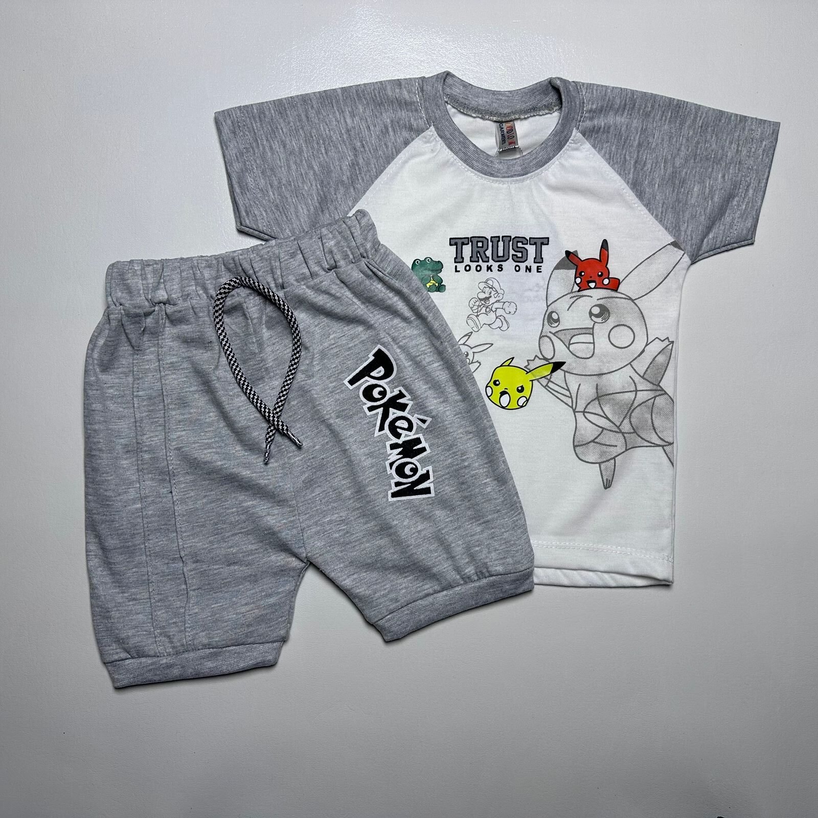 Grey and White Pokémon Theme Kids
